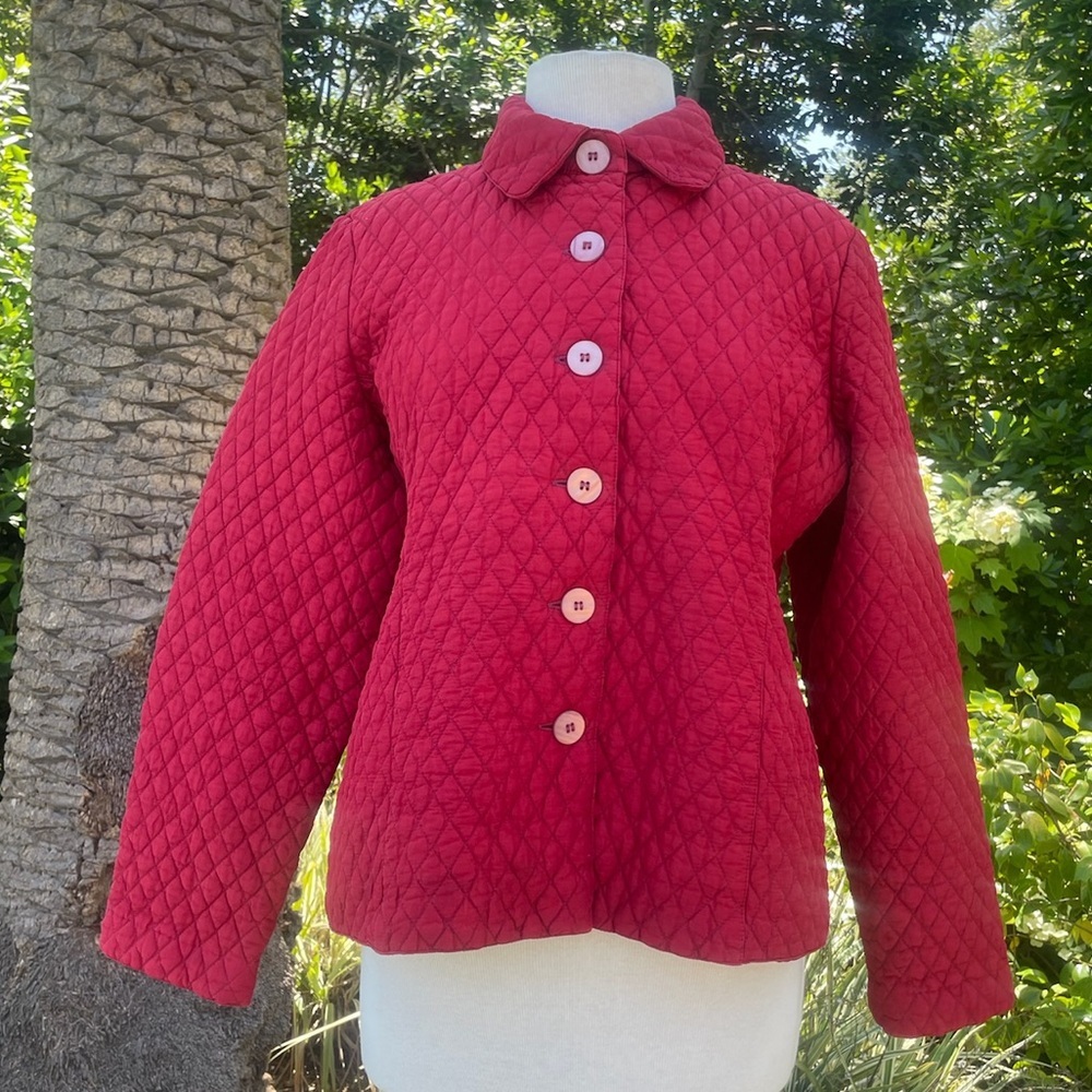 Kiko silk quilted jacket - size L